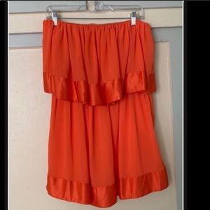 Strapless tier dress